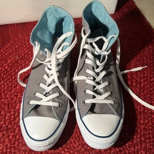 Camisetas altas Converse Chuck Taylor All Stars Unusex, M11-W13 gris y blanco - Imagen 1 de 10