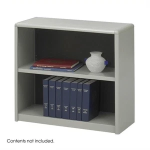 Safco 2-Shelf ValueMate Grey Economy Steel Bookcase - Picture 1 of 1