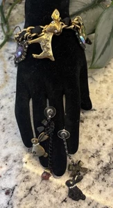Pulsera Betsey Johnson Bosque Oscuro Dije Palanca con Pendientes Woodland Critters - Imagen 1 de 23