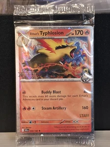 Pokemon Sellado Destino Rivales STAFF Promociones Prerelease Todas las 4x Cartas - Imagen 1 de 2