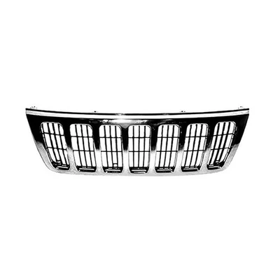 For Jeep Grand Cherokee 1999-2003 Grille | Inner And Outer Plastic Chrome/Black - Изображение 1 из 3