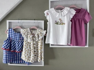 Girls 3-4 Summer Tops T-shirt Bundle Next Joules Osh Kosh - Picture 1 of 15