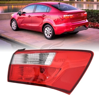 For 2012-2017 Kia Rio Halogen Tail Light Rear Brake Lamp w/Bulb Passenger Side - Image 1 of 4