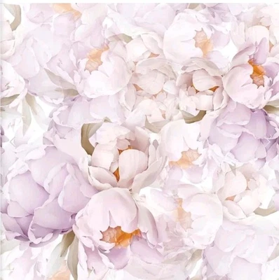 Floral Peel and Stick Wallpaper Removable Pink Purple Lilac Flower Wallpaper - Image 1 of 4