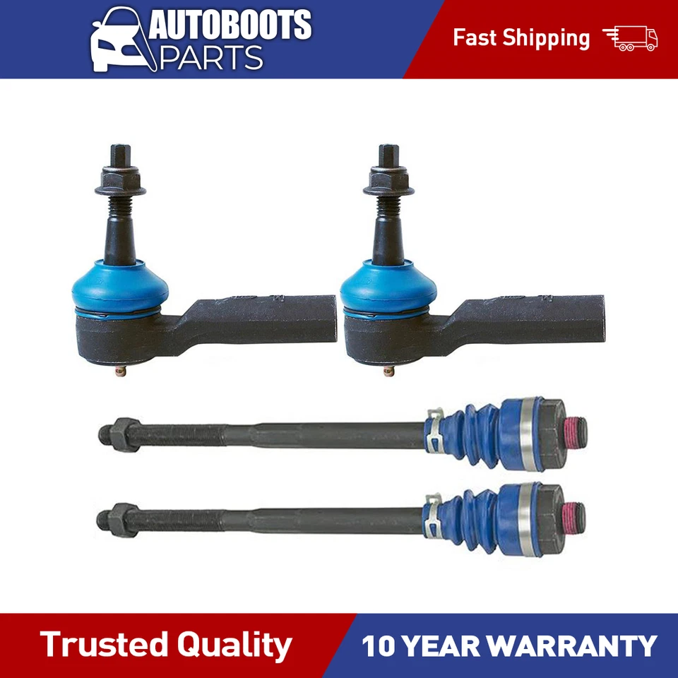 4 X передние внутренние внешние концы анкерного стержня для Chevrolet Silverado 2500 HD 2011-2019 - Изображение 1 из 1