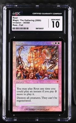 ROUT Invasion Foil Rare CGC 10 MTG [Nostalgium] - Image 1 of 2