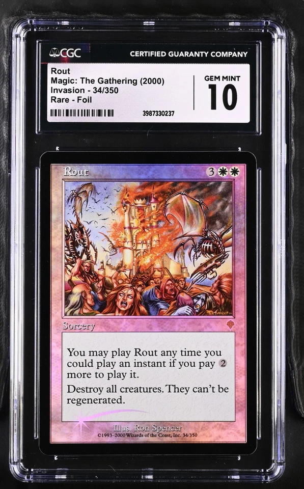 ROUT Invasion Foil Rare CGC 10 MTG [Nostalgium] - Image 1 of 2