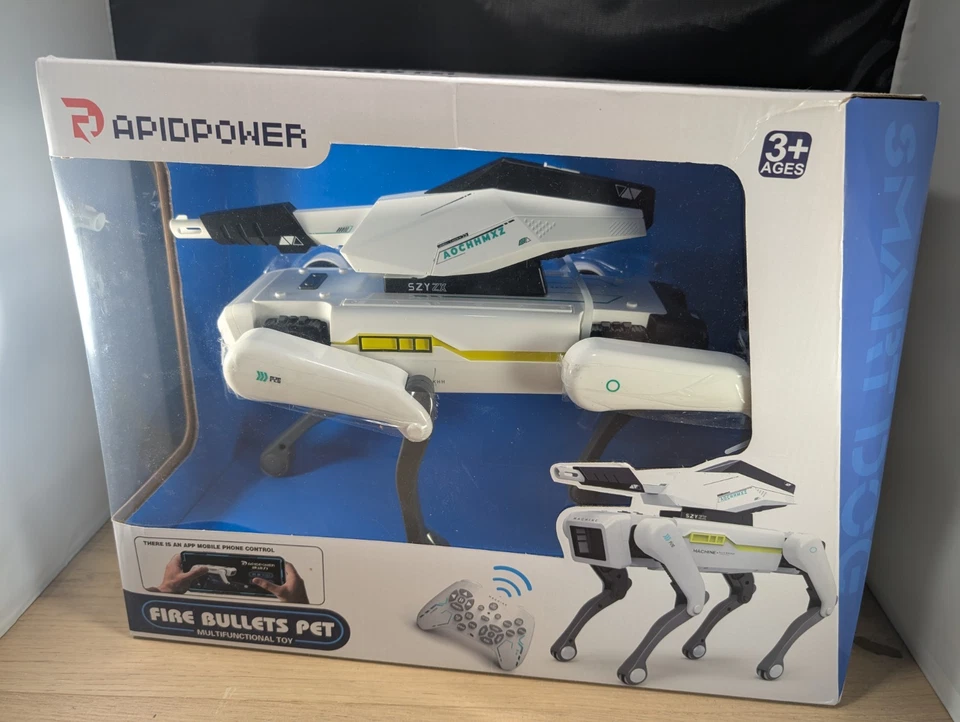 ROBOT DOG SHOOTS GEL BALLS! ipet Remote Control Dog Great Gift For Boys - Image 1 of 4