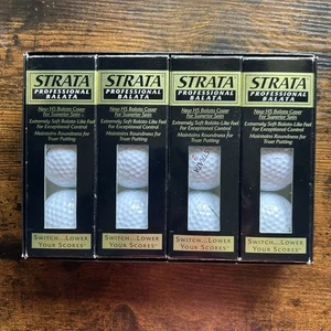 Spalding Strata Professional Balata Set of 12 Golf Balls • Four packs of three - Picture 1 of 6