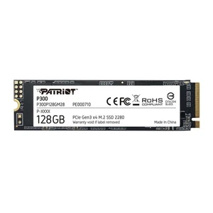 Patriot P300 M.2 PCIe Gen 3 x4 128GB Low-Power Consumption SSD - P300P128GM28 - Picture 1 of 4
