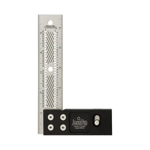 JessEm 07401 6” Stainless Steel Precision Square Ruler with Patented Flex Grip - Picture 1 of 3