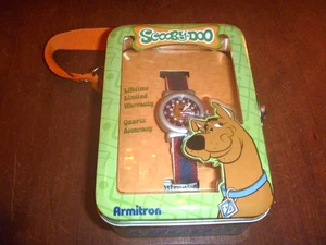 Armitron Scooby-Doo Watch in Original Tin Box Stars & Stripes - Picture 1 of 10