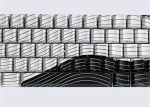 Wooting Magnetic Waves Keycaps Black And White - Picture 1 of 7