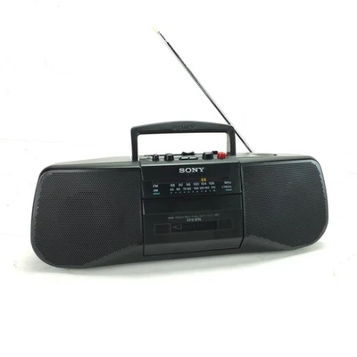 ⭐ Grabadora Reproductor de Cassette AM/FM Sony Boombox CFS-B15 ~ Cinturones Nuevos Reacondicionados Foto 1 de 4