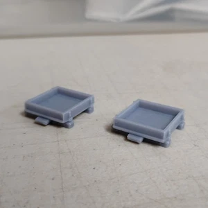 HOn30 Scale 6ft WORK GONDOLA *PAIR*. No trucks/couplers. Resin 3D Print. NEW! - Picture 1 of 4