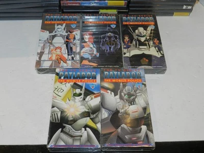 Patlabor The Mobile Police The TV Series Vol 1-5 VHS Sub US Manga NEW SEALED - Image 1 of 3