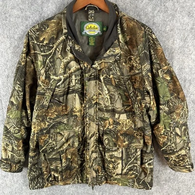 Cabela’s For Kids Seclusion 3D Camo Hunting Jacket Youth L Mesh Lined 10 Pockets - Image 1 of 4