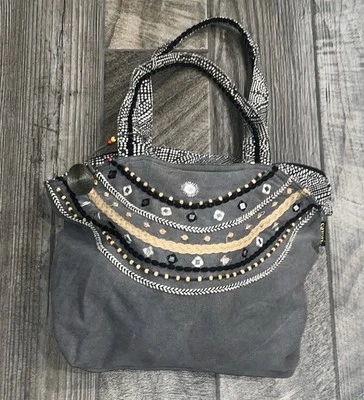 Bolso Catori Hobo algodón bohemio ornamentado  Foto 1 de 4