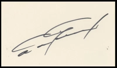 Dan Gurney Formula One Authentic Signed 3x5 Index Card BAS #BR26816 - Image 1 of 2