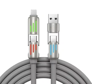 4 in 1 Fast USB Charging Cable Universal Multi Function Cell Phone Charger Cord - Picture 1 of 4