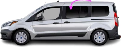 Se adapta a: Mini furgoneta Ford Transit Connect 2014-2023 puerta trasera izquierda ventana vidrio/oscuro Foto 1 de 4