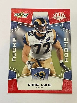 2008 Score Football Red Super Bowl XLIII #332 - Chris Long RC - St. Louis Rams - Image 1 of 2