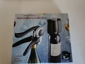 Sharper Image Design Winemaker's Collection Corkscrew Aerator Foil Cutter - Picture 1 of 9