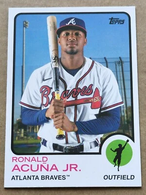 2021 Topps Archives Ronald Acuna Jr #111 Atlanta Braves - Image 1 of 2