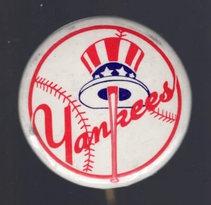 Vintage 1 3/4" Diameter NEW YOR YANKEES Pinback Button - Picture 1 of 1