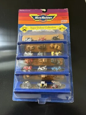 Vintage 1989 Micro Machines Super Deluxe Collection 12 Cars New Sealed - Image 1 of 4