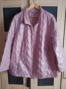 tolle dünne Damen Steppjacke, Gr. 50/52, hellrosa, mit Taschen u. Reißverschluß - Bild 1 von 3