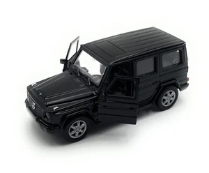 Modellauto Mercedes Benz G63 1:34-39 Schwarz Miniatur Fahrzeug - Picture 1 of 4