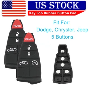 2 Replacement Key fob Rubber Button for 2008-2013 Jeep Grand Cherokee M3N5WY783X - Picture 1 of 8