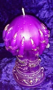 Crystal Ball Candle, pagan, Wicca, Witchcraft, Occult ,Voodoo,Gothic, Spells - Picture 1 of 1