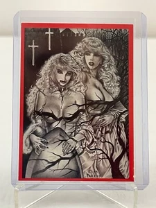 1996 Vampires and Vixens Don Paresi Art Promo 2 of 3 Trading Card Steve Woron P2 - Picture 1 of 10