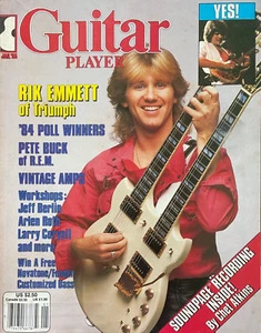 Guitar Player Magazine January 1985 Rik Emmett Of Triumph Yes Pete Buck R.E.M. - Picture 1 of 1