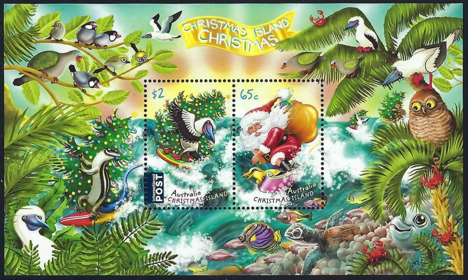 Christmas Island SG# 882 2018 mini hoja de Navidad como nueva MUH MNH Foto 1 de 1
