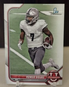 2022 Bowman University 1st Romeo Doubs Rookie Green Bay Packers #24 - Bild 1 von 2