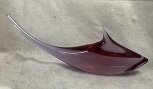Vintage European 14” Glass Neodymium Alexandrite Fish Shark Figure Murano Czech - Picture 1 of 15