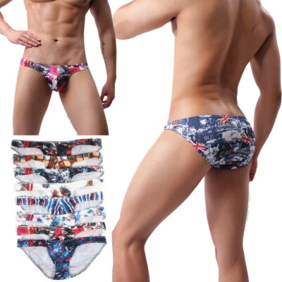 Sexy Ropa Interior Para Hombres Suave Bikini Calzoncillos Boxer Bolsa Abultada Calzoncillos Bragas Gay Foto 1 de 4