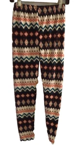 Geometric design  Leggings, One Size waist 26" - 34"    inseam 27" - Picture 1 of 3