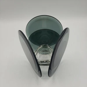 Candle Holder Euro Gray Glasses Stylish Futuristic Designed Medium-Sized CAN01 - Picture 1 of 12