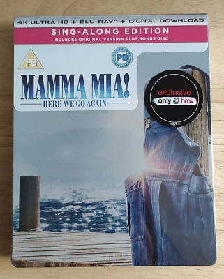 Mamma Mia! Here We Go Again * 4K UHD + Blu-ray + DVD * Limited Edition Steelbook - Image 1 of 4