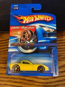 2005 Hot Wheels Faster Than Ever #175 CORVETTE C6 Yellow Variant w/Gold FTE Sp - Picture 1 of 2