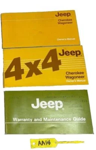 Jeep XJ Cherokee 1986 Owners Manual Warranty Maintenance  Guide FREE SHIP - Picture 1 of 9