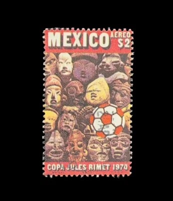 SELLO VINTAGE MÉXICO COPA JULES RIMET 1970   Foto 1 de 2