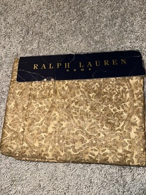 Ralph Lauren RaroROSSELLINI Neutro Camel SÁBANA PLANA 300TC VINTAGE Lujo Reina Foto 1 de 2