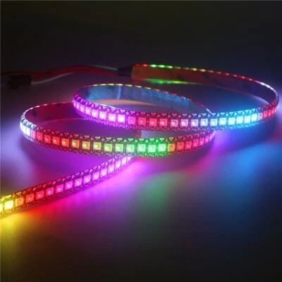 0.5m Addressable WS2812B Pixel Strip Light Individually RGB DC5V 144 leds/m - Image 1 of 4