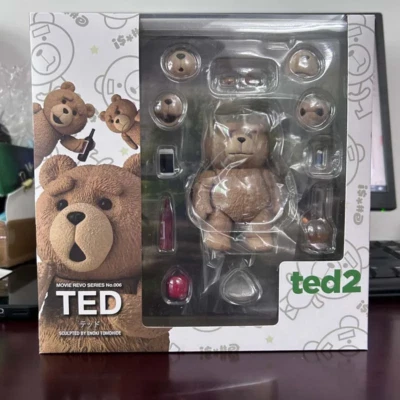 Boxed Teddy Bear Figure Movie TED 2 Ted Action Figure Model Toys 10Cm Joint Mova