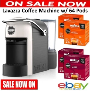 Lavazza Capsule Coffee Machine w/ 64 Pods Espresso Cappuccino Maker Auto Easy - Picture 1 of 8